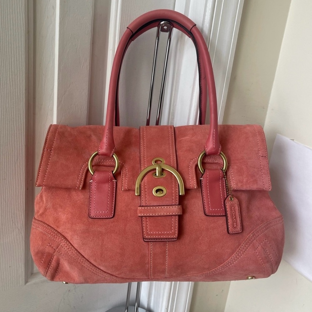 Coach Pink SoHo Suede Women's Bag